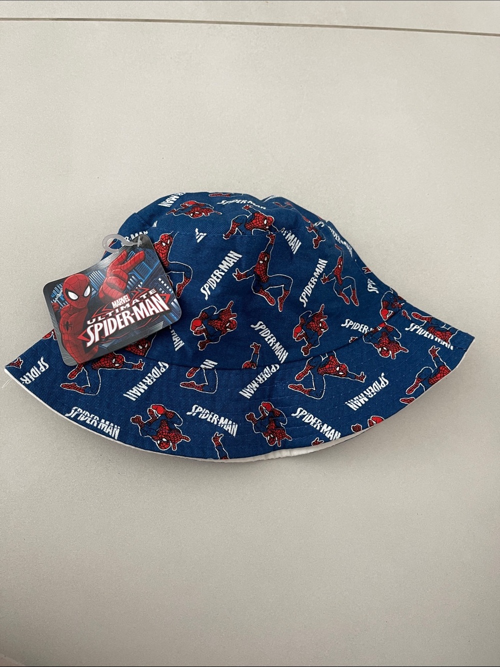 Marvel Spider-Man Navy and Red Kids Bucket Hat